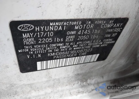 2011 Hyundai Elantra Touring Gls z USA, uszkodzony, nr VIN KMHDB8AE9BU087523